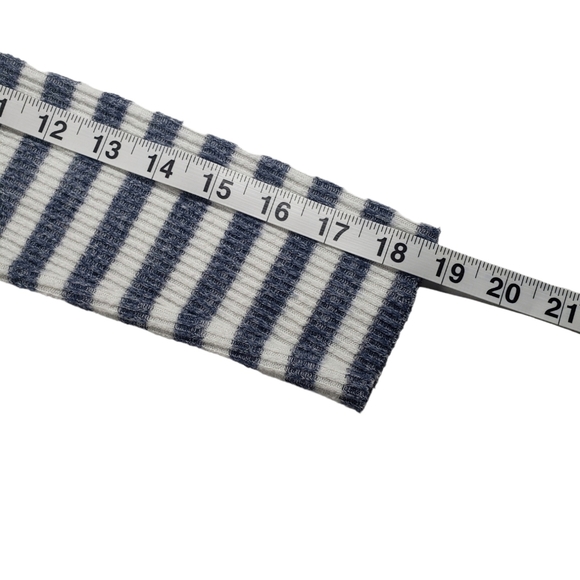 Lucky Brand Cloud Jersey Rib Stripe Mock Neck Shirt Size Small - Picture 12 of 12